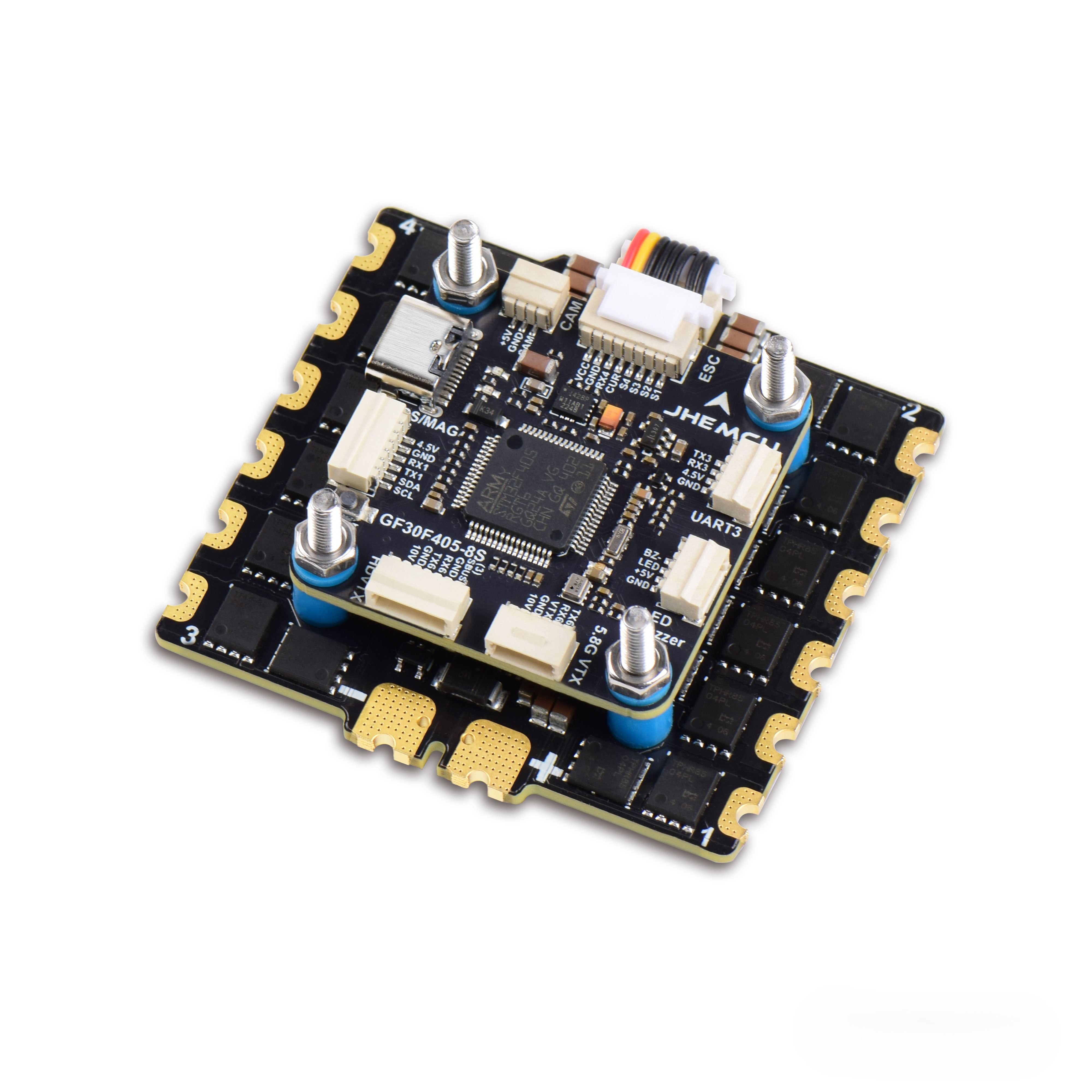 JHEMCU GF30F405 Flight Controller ICM42688P With 90A/ 110A ESC 3-8S Lipo for RC FPV Long Range Drone