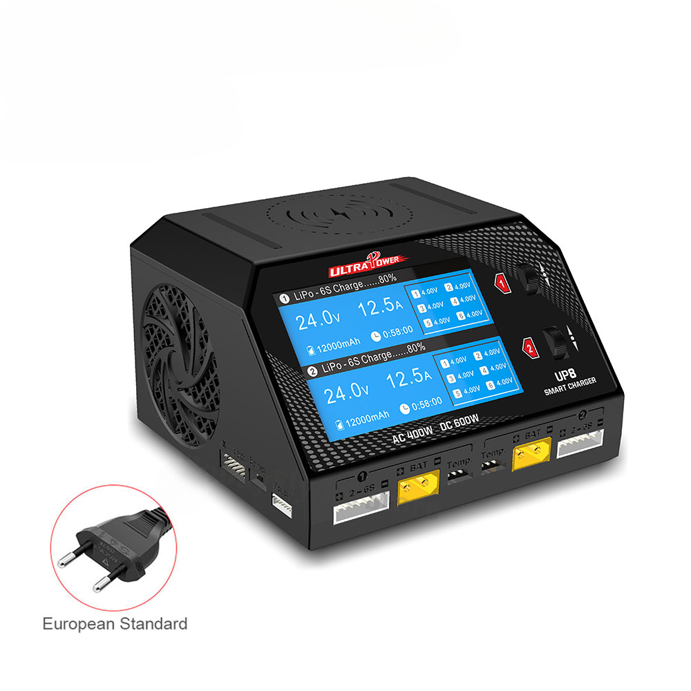ULTRA Power UP8 Dual Channel 600W Smart Charger Wireless Aircraft Battery Charger