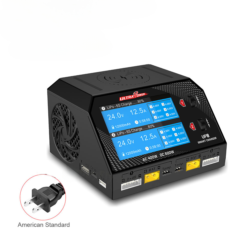 ULTRA Power UP8 Dual Channel 600W Smart Charger Wireless Aircraft Battery Charger