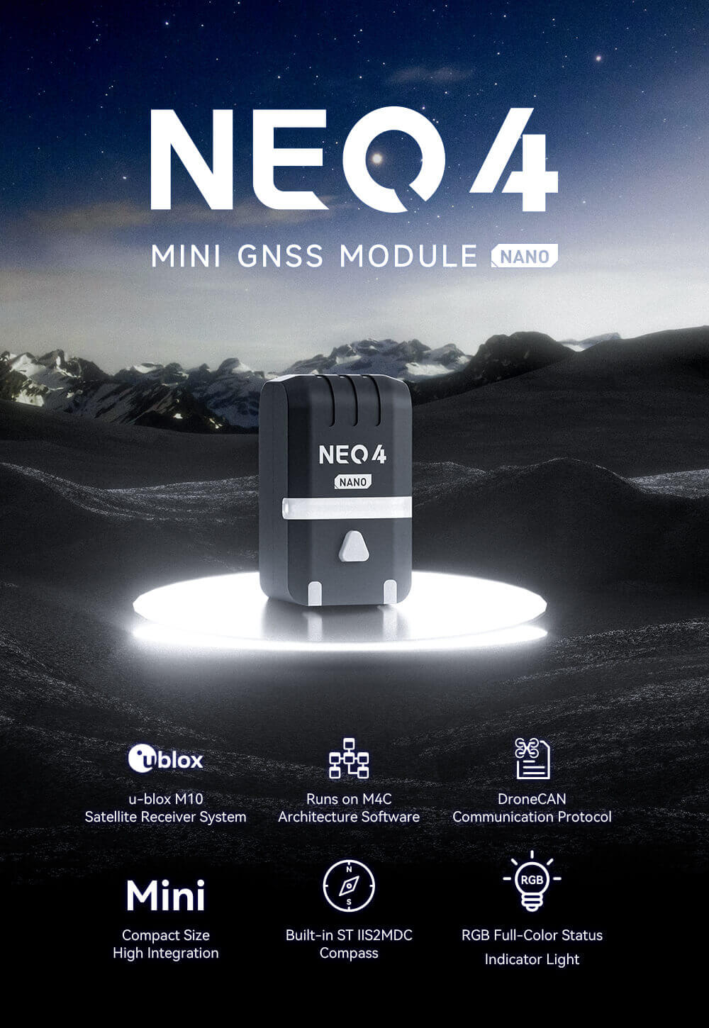 NEO 4 Nano GNSS Module Feature