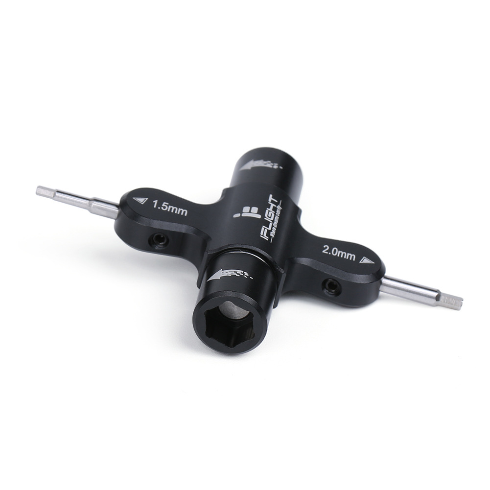 iFlight M3 M5 Quad Wrench Built in One Way Bearing Tool Nut Screw Wrench Quick Release Propeller Motor Tool for FPV Drone-HPXGRC