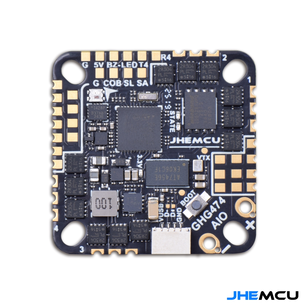 JHEMCU GHF411AIO-HD 40A F411 ICM42688P Flight Controller BLHELIS 40A 4in1 ESC 3-6S 
