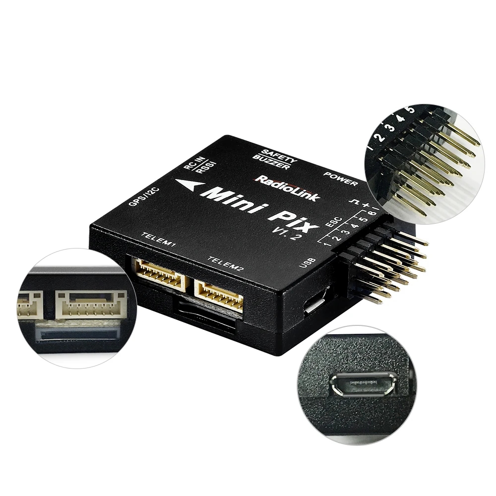 Radiolink Mini PIX V1.2 Flight Controller M10N GPS TS100 SE100 GPS Same as Pixhawk FC for FPV Racing Drone Helicopter Airplane-HPXGRC