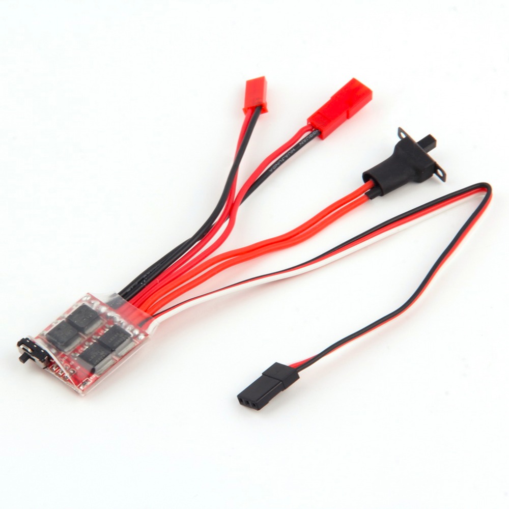 Mini 20A ESC Motor Speed RC ESC 2KHz Forward Reverse Brush Brake RC 2S for Controller Boat Car Prototank Top Regulator-HPXGRC