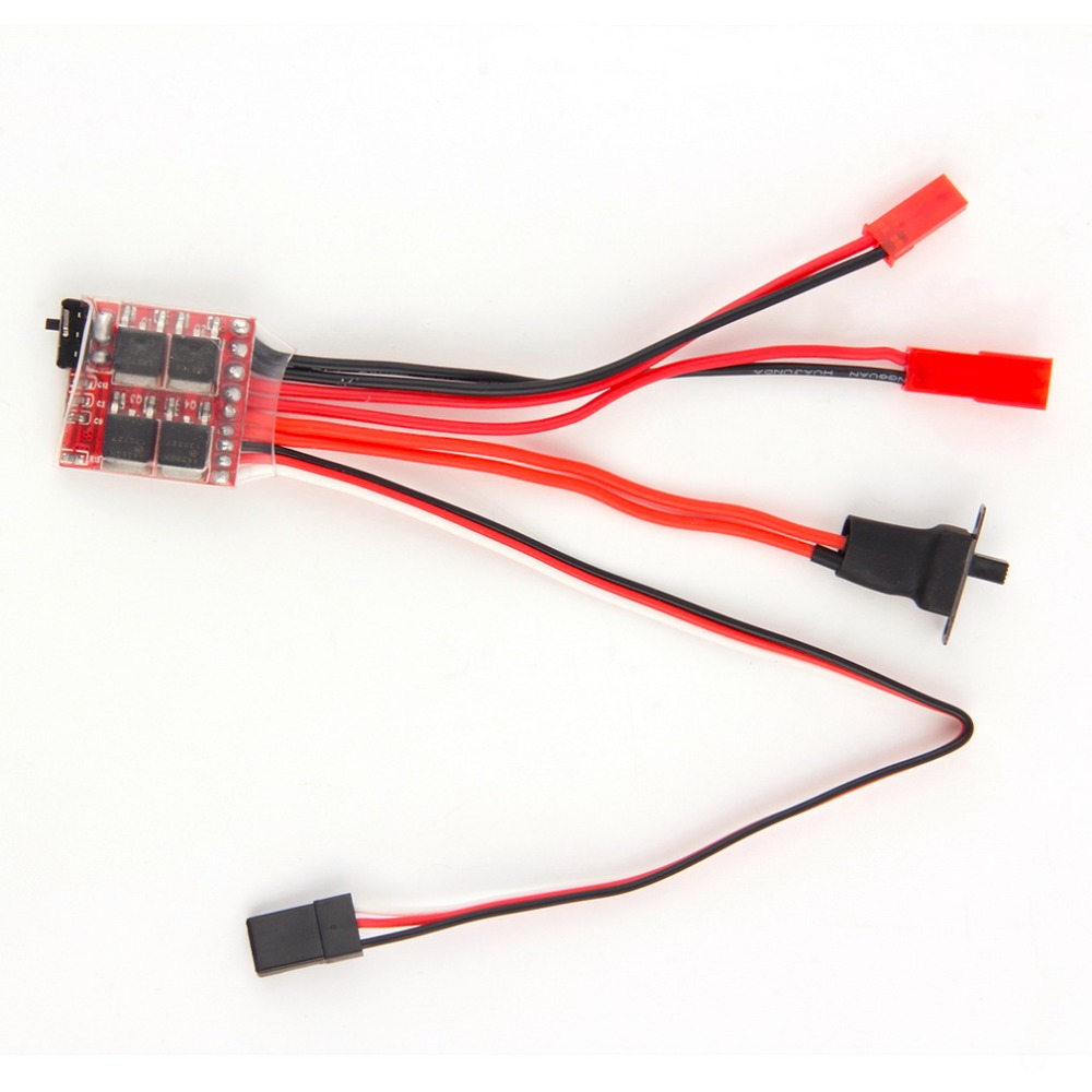 Mini 20A ESC Motor Speed RC ESC 2KHz Forward Reverse Brush Brake RC 2S for Controller Boat Car Prototank Top Regulator-HPXGRC