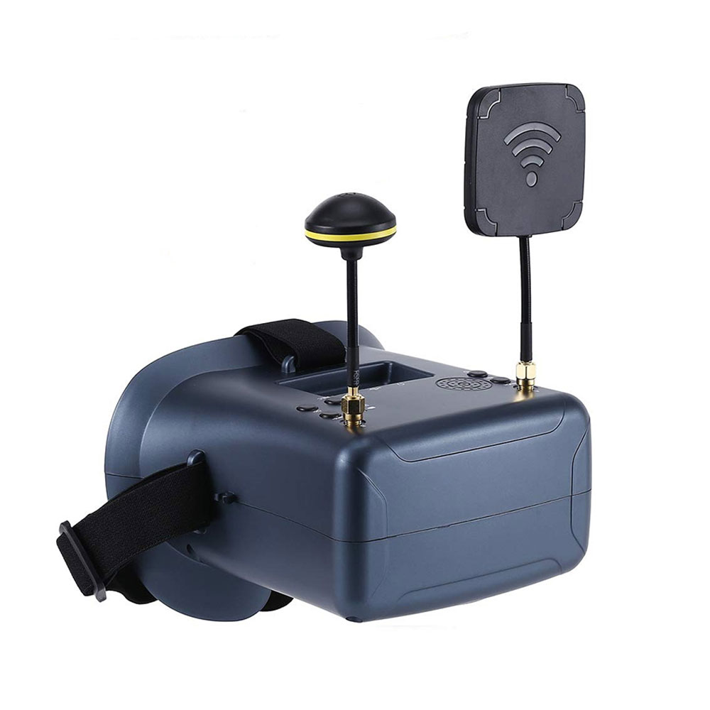 5.8G FPV Goggles LS-008D 4.3 Inch 40CH Support DVR Dual Antenna Built-in Battery 480*272 LS008D Helmet For RC Racing Drone-HPXGRC