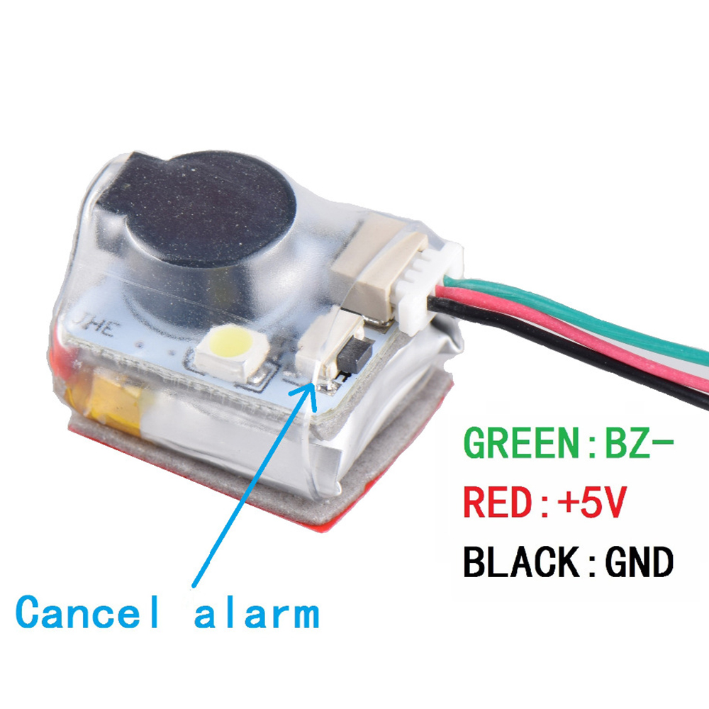 JHEMCU JHE42B/ JHE42B_S/ JHE20B Mini Finder 5V Super Loud Buzzer Tracker 110dB w/ LED Buzzer Alarm