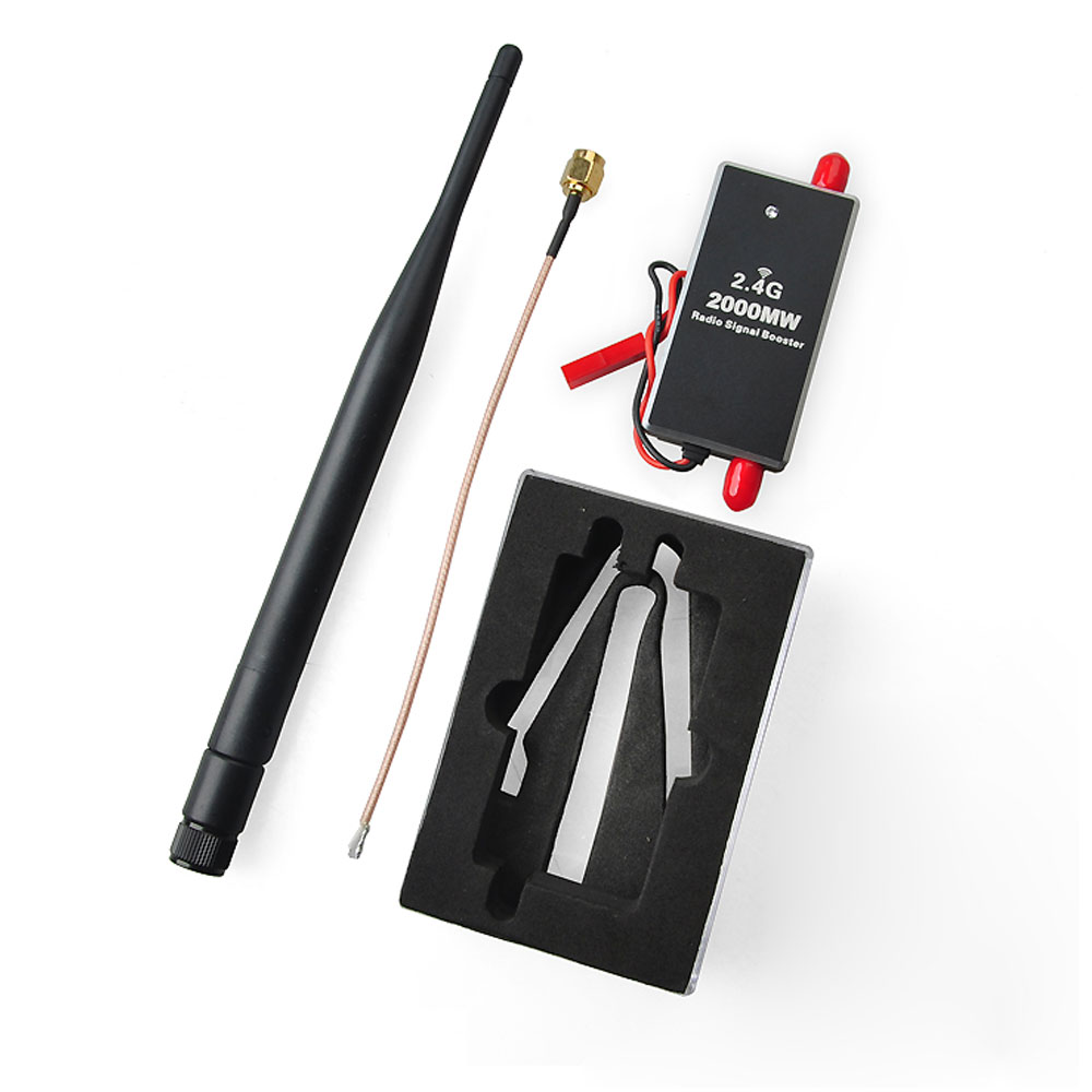 HappyModel 2.4G 2W 2000mW Mini Radio Signal Booster Amplifier Module for Phantom RC Transmitter FPV Extend Range Drone Accessory-HPXGRC