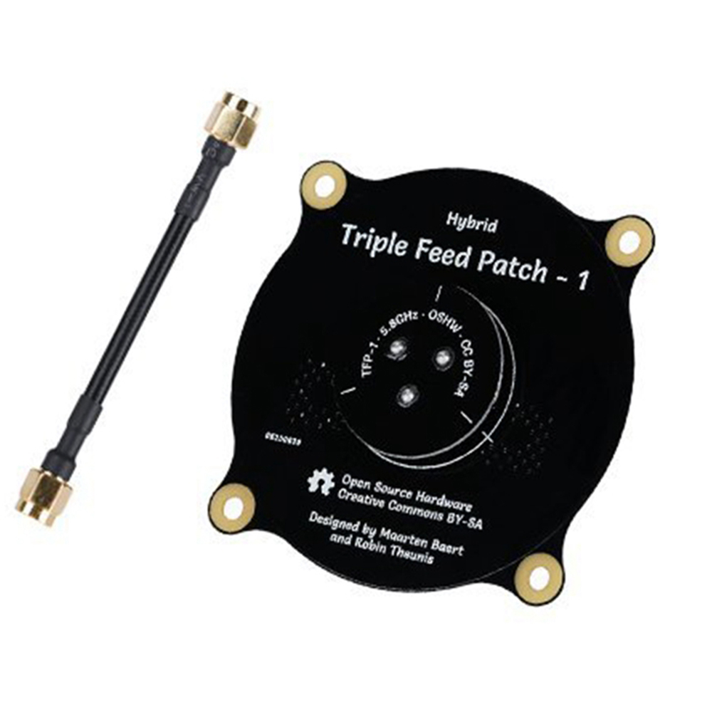 5.8GHz Triple Feed Patch Antenna SMA / RP SMA Directional Circularly Polarized Antenna for FPV Fatshark Goggles RC Drone-HPXGRC