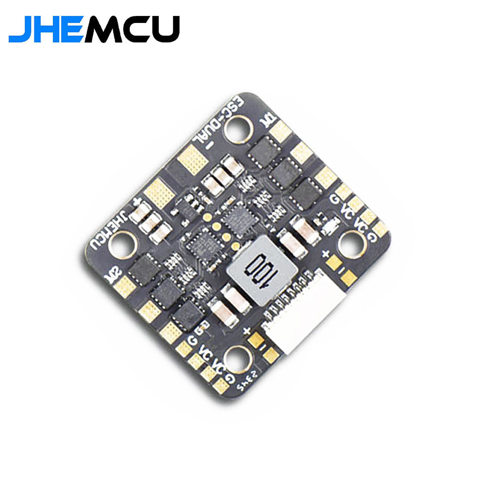 JHEMCU WING ESC-DUAL 40A BLHELI_S 2in1 40A ESC Built-in 5V BEC Current Meter 20X20mm 2-6S LiPo for RC Twin Engine Airplane-HPXGRC