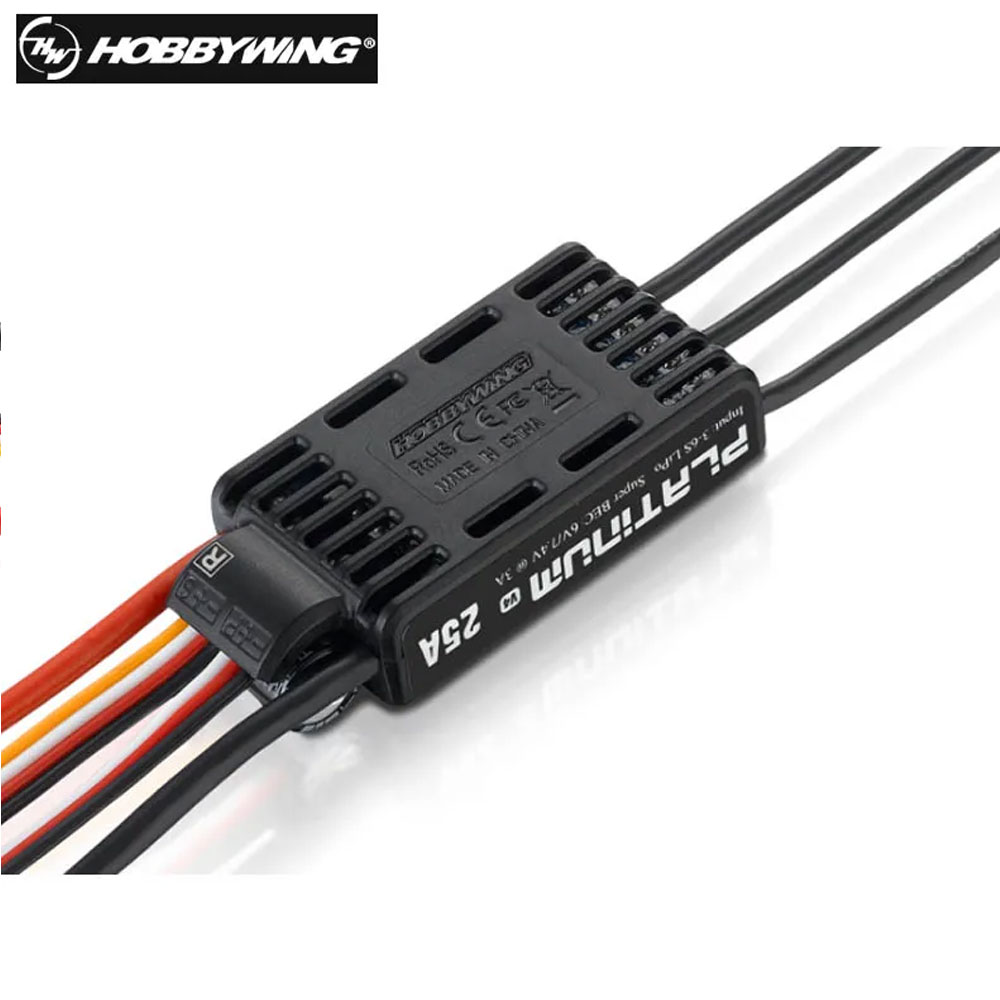 Hobbywing Platinum V4 25A 40A 60A 80A 120A Brushless ESC Electronic Speed Controller 3-6S Lipo Built-in BEC-HPXGRC