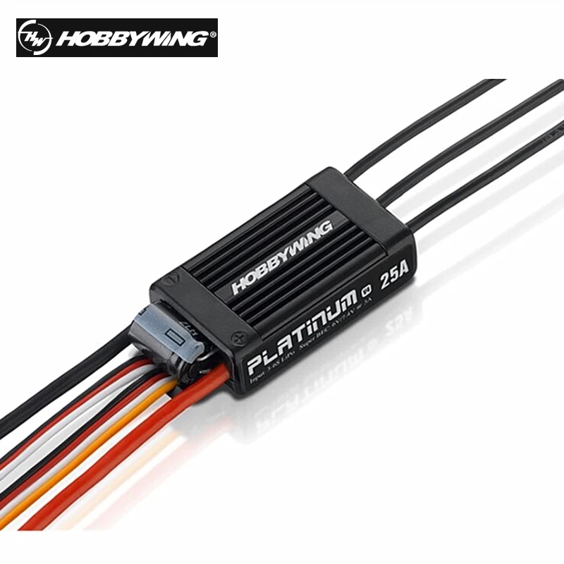 Hobbywing Platinum V4 25A 40A 60A 80A 120A Brushless ESC Electronic Speed Controller 3-6S Lipo Built-in BEC-HPXGRC