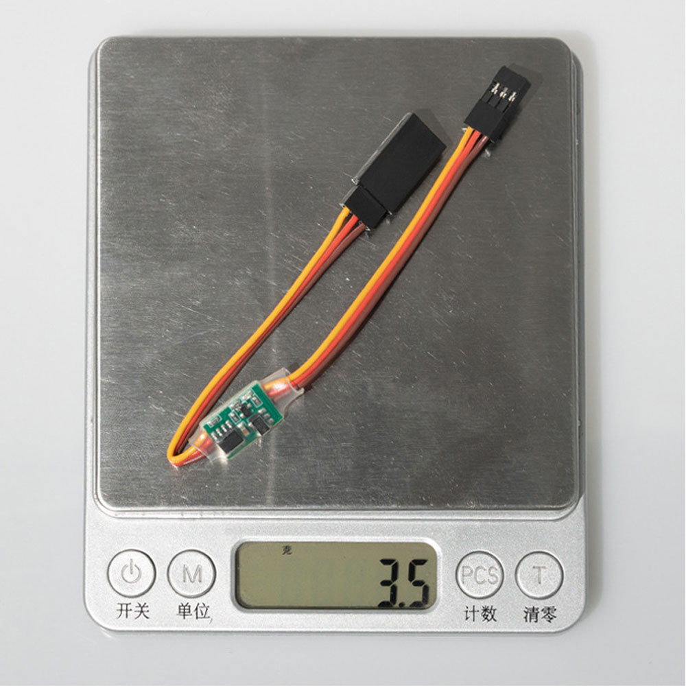 Universal Servo Inverter Signal 4-6V / 3.6V-24V Steering Gear Reverser Low/High Voltage For RC Servo Airplane V-tail-HPXGRC