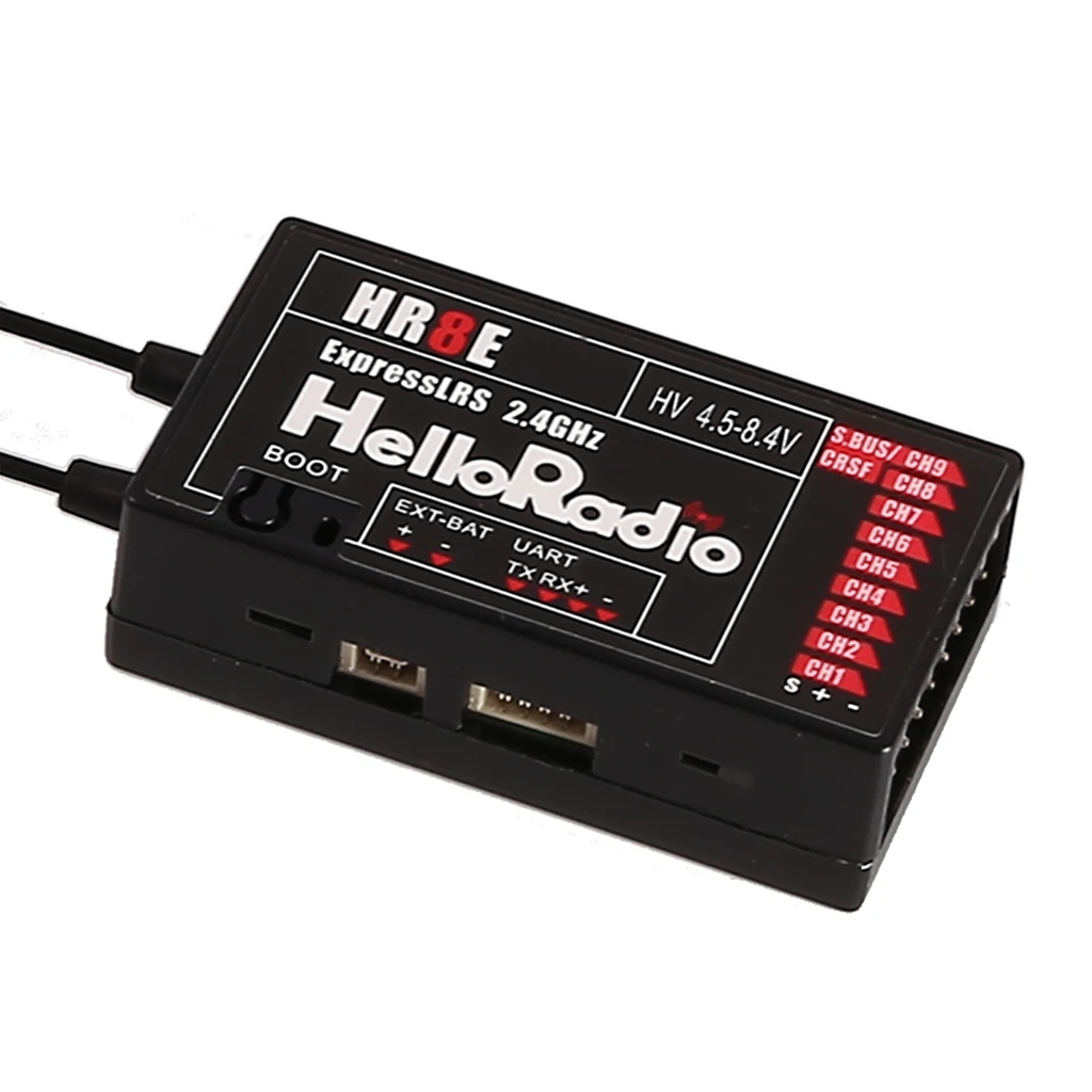 HelloRadio HR8E ELRS PWM 9CH Receiver 2.4G