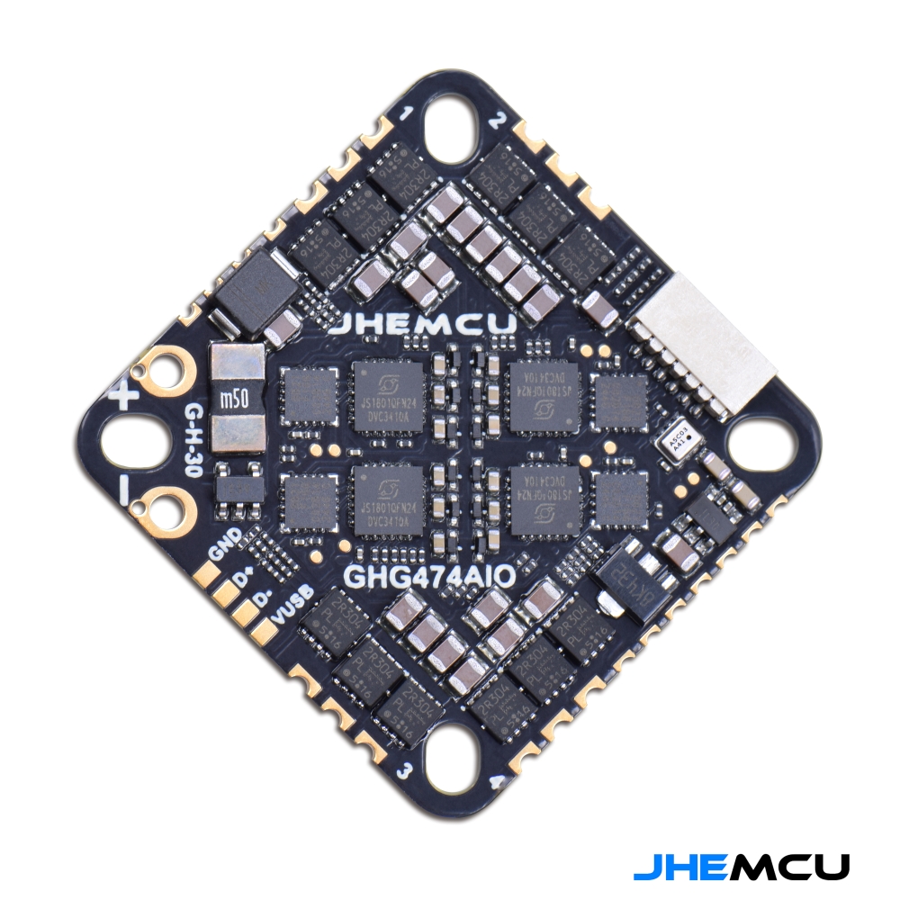 JHEMCU GHF411AIO-HD 40A F411 ICM42688P Flight Controller BLHELIS 40A 4in1 ESC 3-6S 
