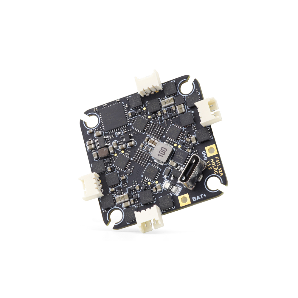 HGLRC SPECTER F411 12A AIO Flight Controller 12A 4in1 ESC 400mW UART ELRS 2.4G 2-4S 25.5X25.5mm 
