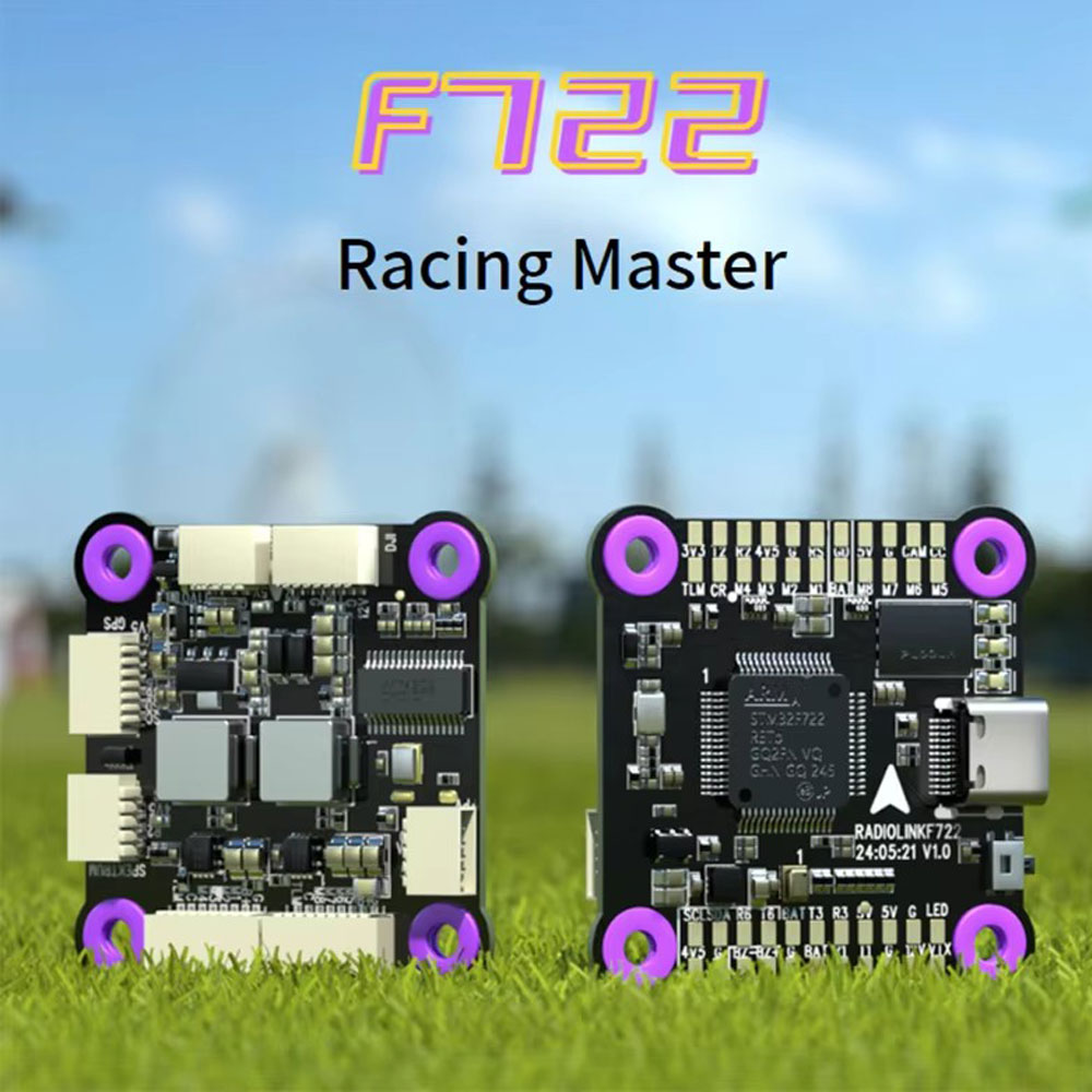 Radiolink F722 Racing Flight Controller Integrated OSD BEC Open-source Betaflight Multiple Image Transmission 3-6S-HPXGRC
