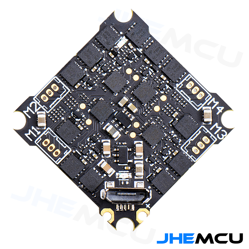 JHEMCU Ruibet F4AIO 12A F411 Flight Controller ICM42688P W/5V BEC Built-in 12A BLHELI_S 1-2S 4in1 ESC 25.5X25.5mm -HPXGRC