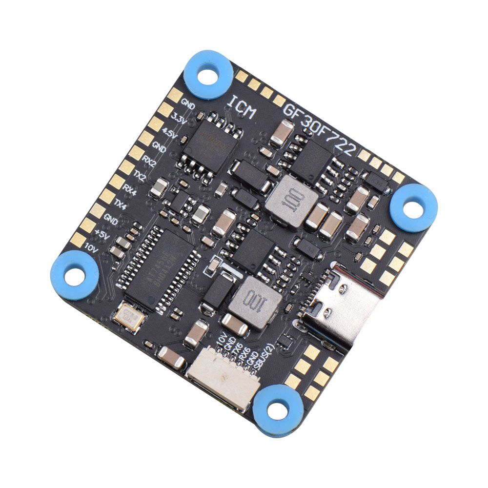JHEMCU GF30F722-ICM F722 Baro OSD 5V 10V Dual BEC Flight Controller 3-8S 30.5X30.5mm 
