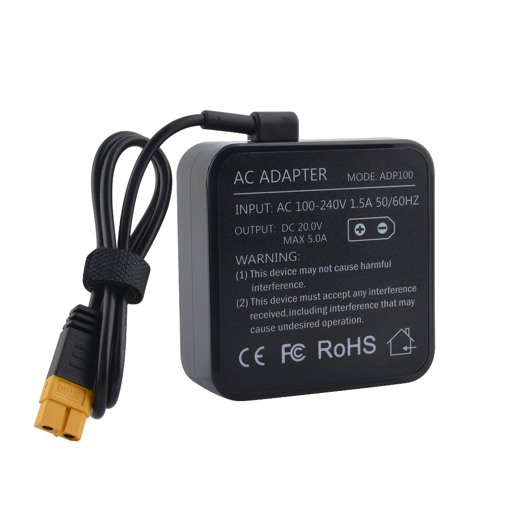 ToolKitRC ADP100 100W 20V Power Supply with XT60 Output Adapter 