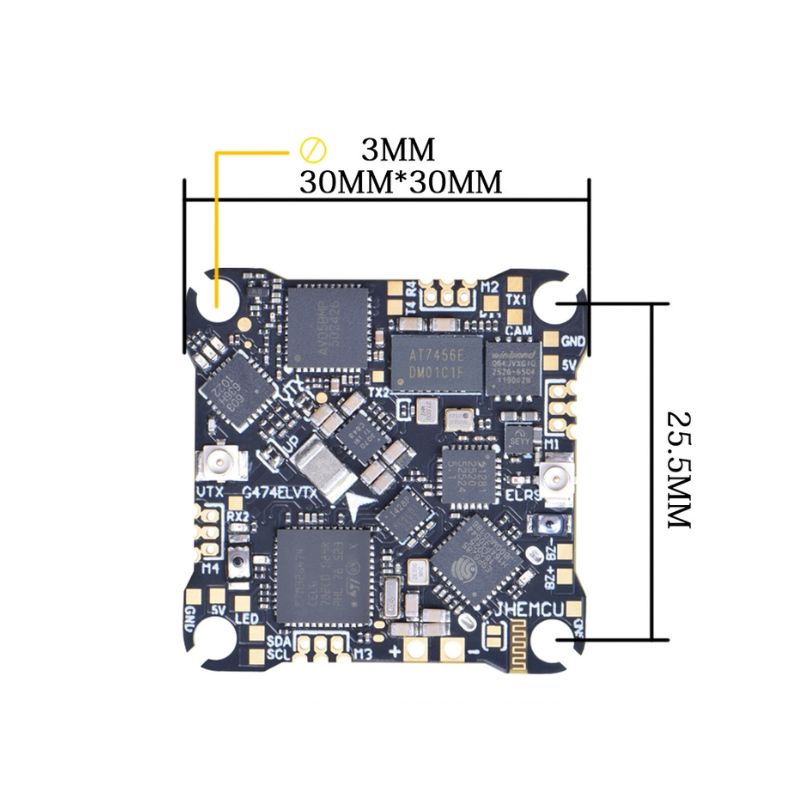 JHEMCU G474ELVTX 1-2S 5 in 1 Tiny Whoop FPV AIO-HPXGRC