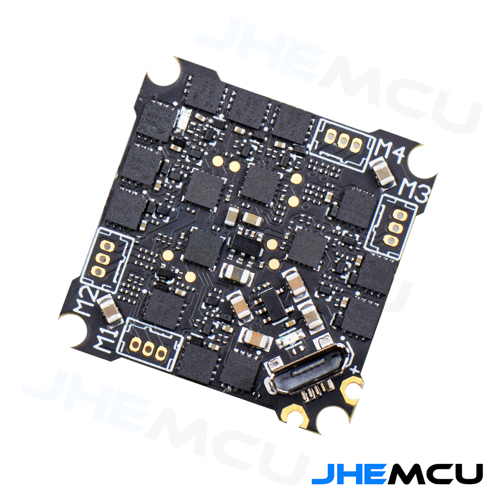 JHEMCU Ruibet F4AIO 12A F411 Flight Controller ICM42688P W/5V BEC Built-in 12A BLHELI_S 1-2S 4in1 ESC 25.5X25.5mm -HPXGRC