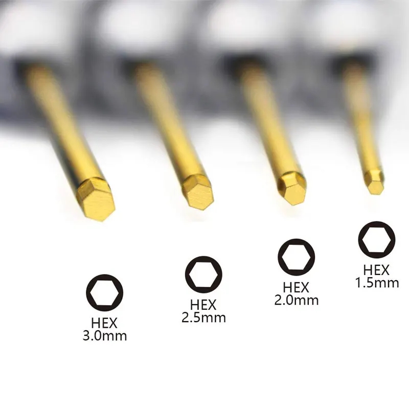 1.5mm 2.0mm 2.5mm 3.0mm Hex Screw Driver Screwdriver Set Hexagon Tool Kit For FPV Racing Drone Heli Airplanes Cars Boat RC Tools-HPXGRC