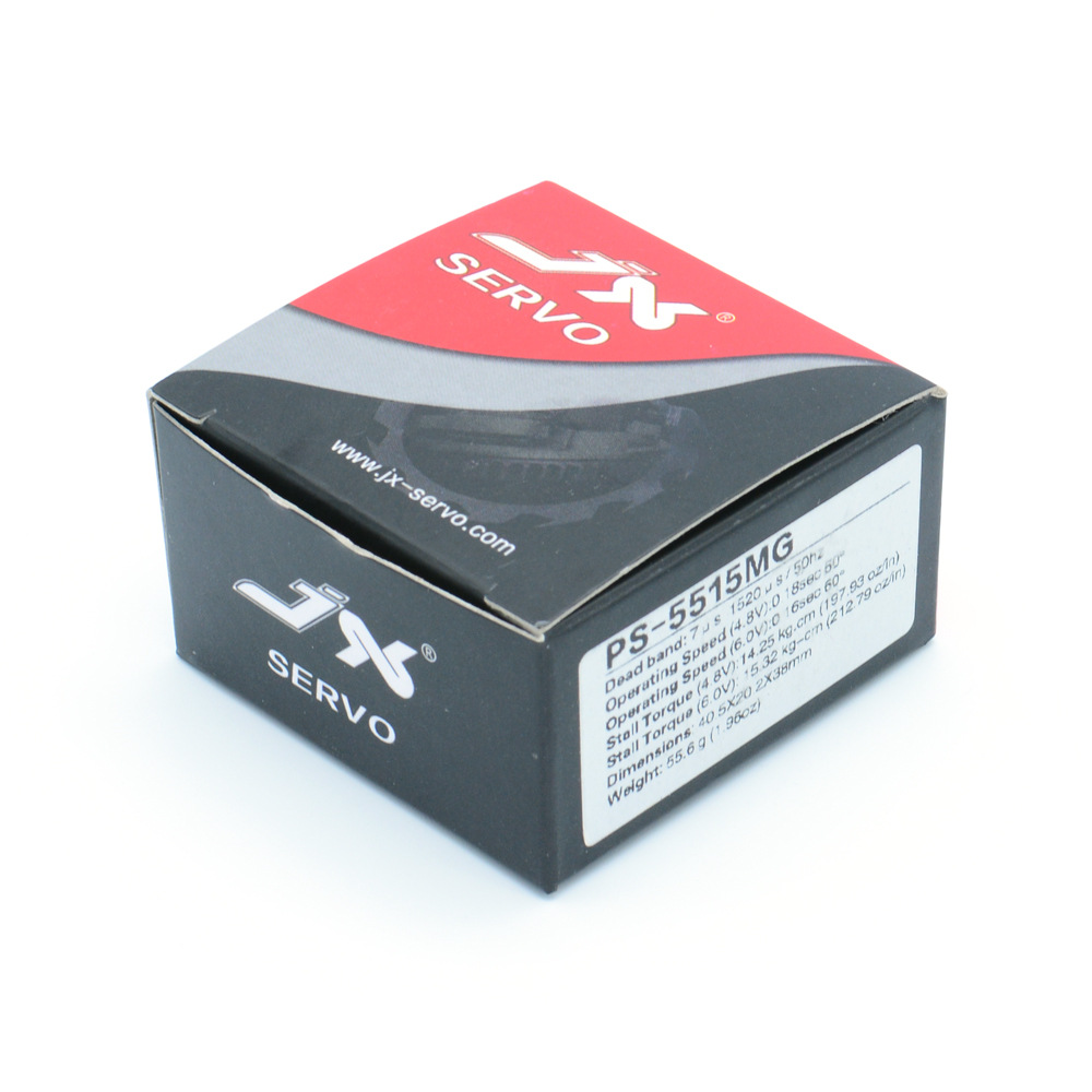 JX Servo PS-5515MG 15KG High Precision Steering Metal Gear Analog Standard Servo For 1:8/1:10 RC Car Airplane Parts-HPXGRC