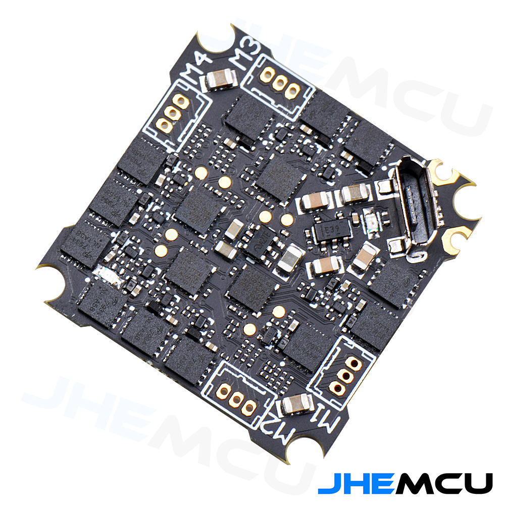 JHEMCU Ruibet F4AIO 12A F411 Flight Controller ICM42688P W/5V BEC Built-in 12A BLHELI_S 1-2S 4in1 ESC 25.5X25.5mm -HPXGRC