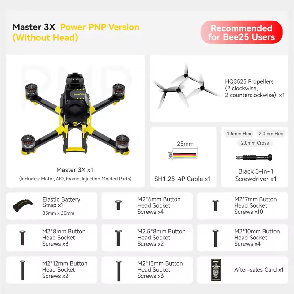 SpeedyBee Master 3X Modular O3/O4 Pro HD Digital VTX FPV Drone