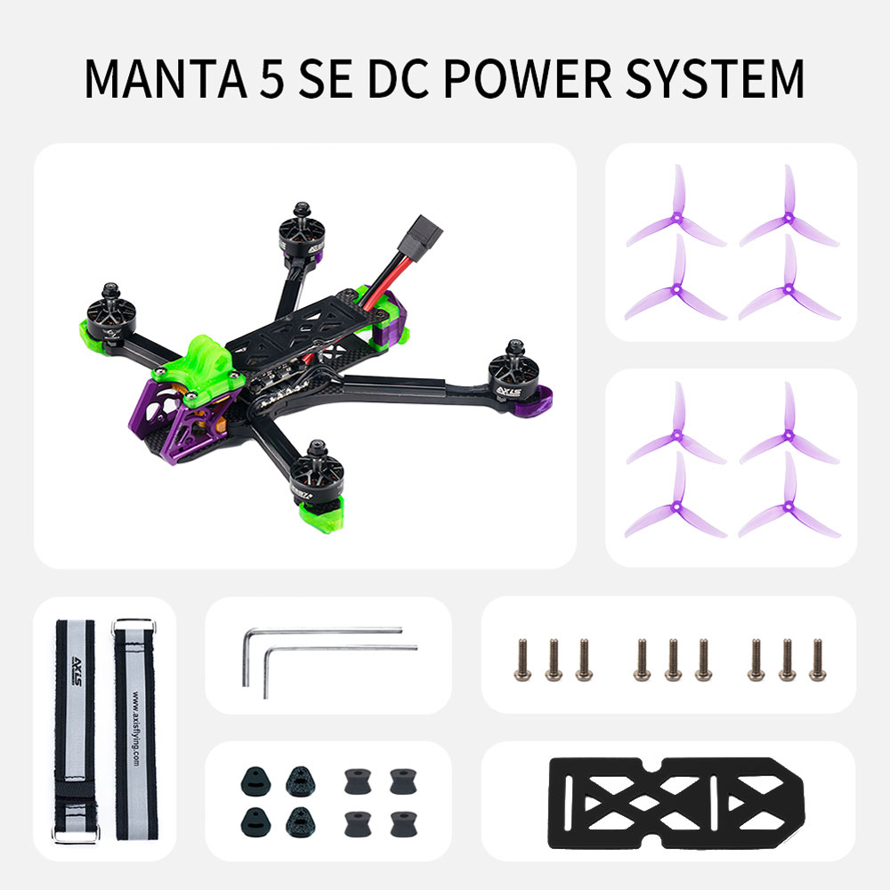 Axisflying Manta 5 SE DC Version FPV Drone 6S O4 Pro With GPS -PNP/ELRS/TBS for Long Range RC FPV Freestyle Drone-HPXGRC