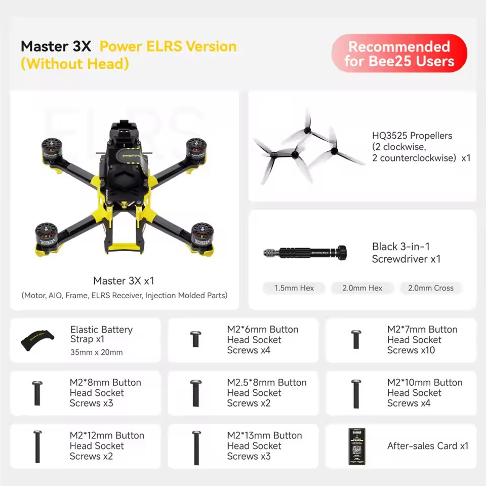 SpeedyBee Master 3X Modular O3/O4 Pro HD Digital VTX FPV Drone