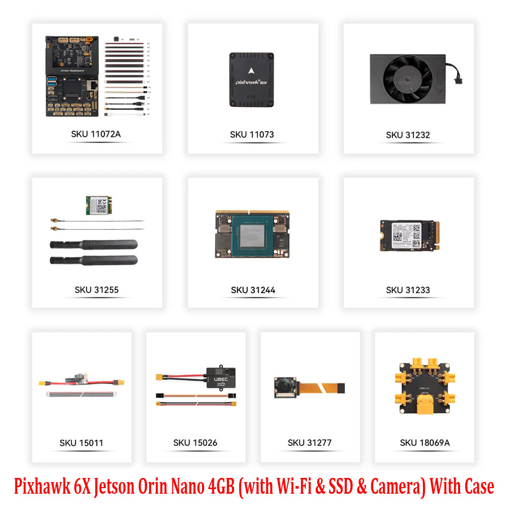 Holybro Pixhawk 6X / 6X Pro Jetson Orin NX 16GB (with Wi-Fi & SSD & Camera) Without Case /With Case