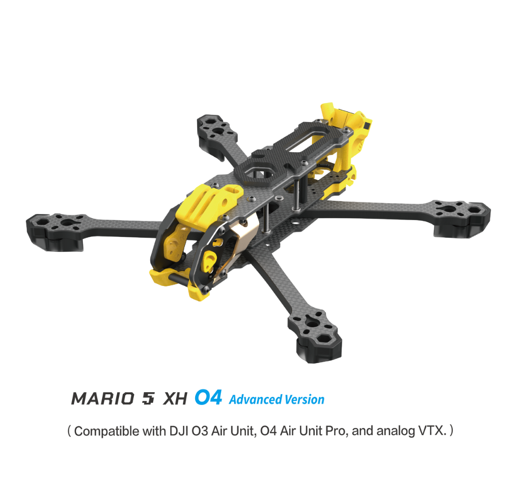 SpeedyBee Mario 5 O4 Frame Kit DC / XH Version with Carbon Fiber Plate FPV Freestyle RC Racing Drone