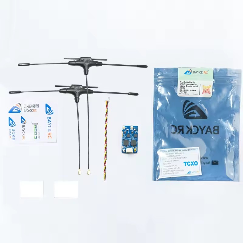 BAYCKRC 900MHz 2.4GHz 915M ELRS Dual Band Gemini Receiver 