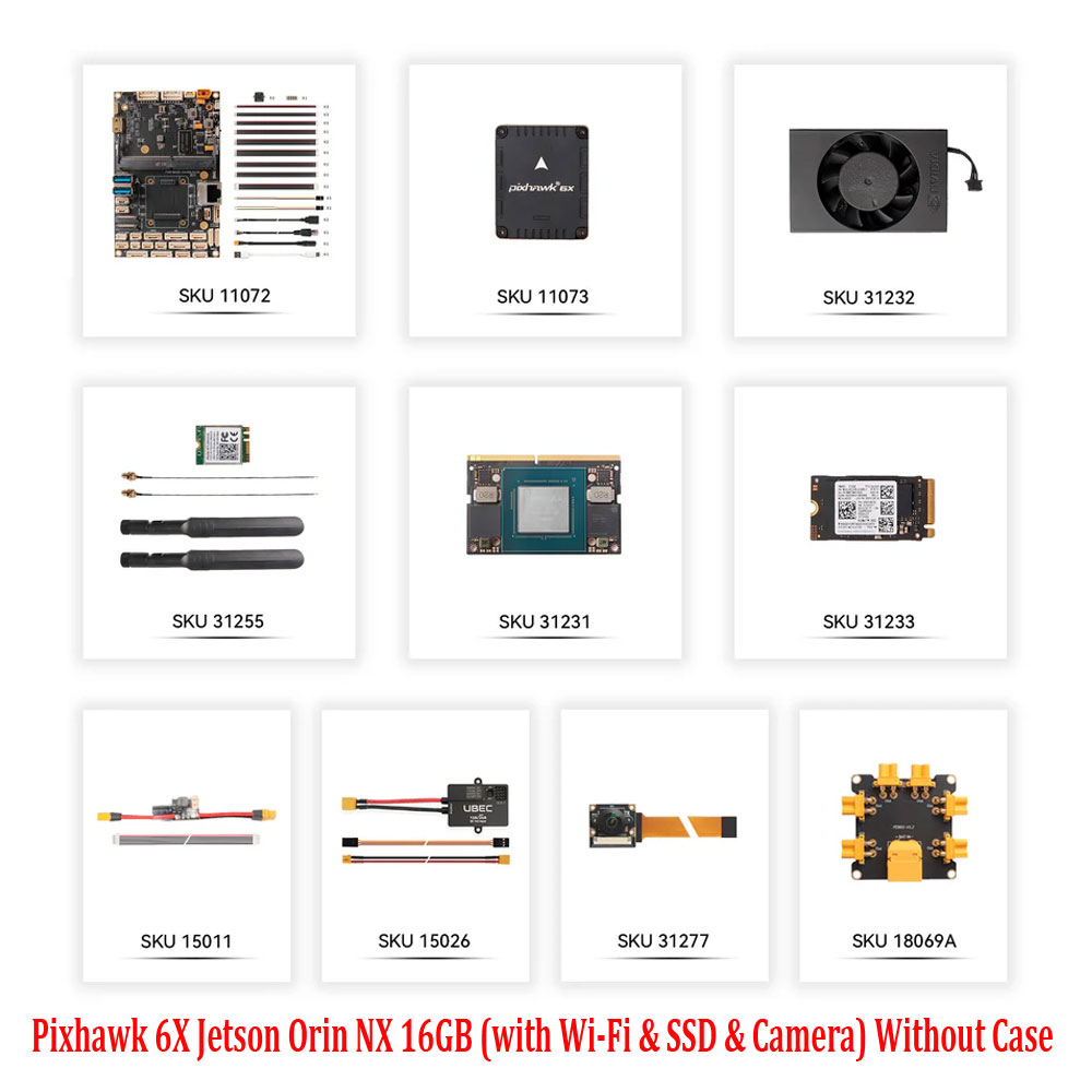 Holybro Pixhawk 6X / 6X Pro Jetson Orin NX 16GB (with Wi-Fi & SSD & Camera) Without Case /With Case