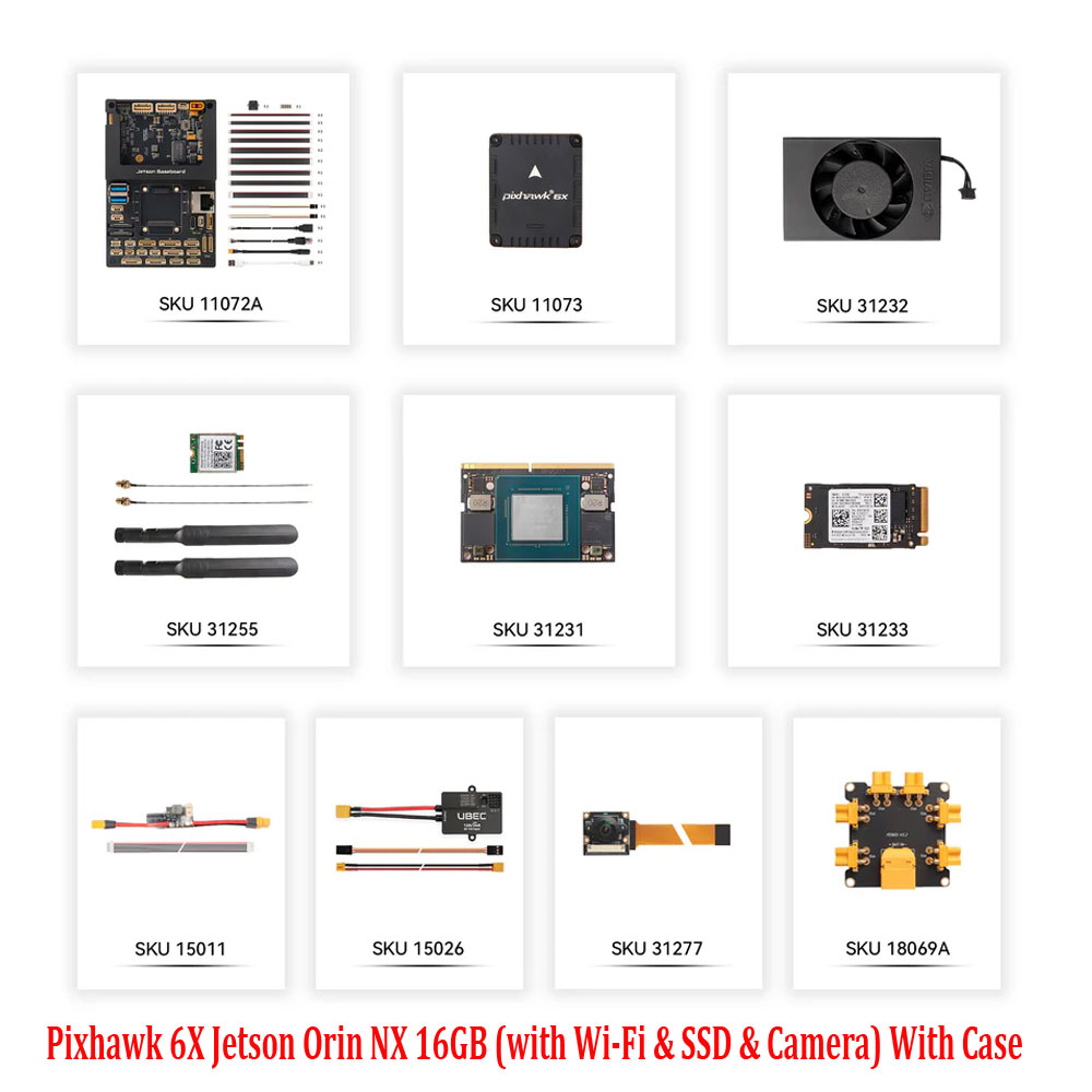 Holybro Pixhawk 6X / 6X Pro Jetson Orin NX 16GB (with Wi-Fi & SSD & Camera) Without Case /With Case