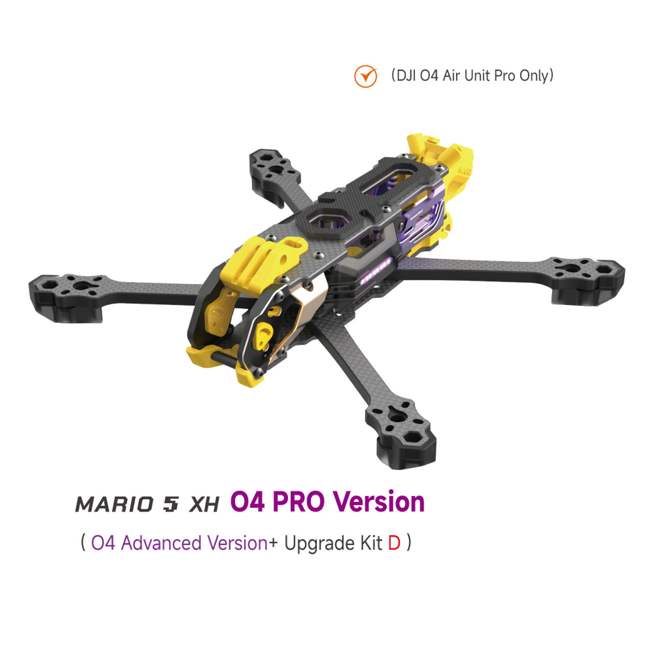 SpeedyBee Mario 5 O4 Frame Kit DC / XH Version with Carbon Fiber Plate FPV Freestyle RC Racing Drone