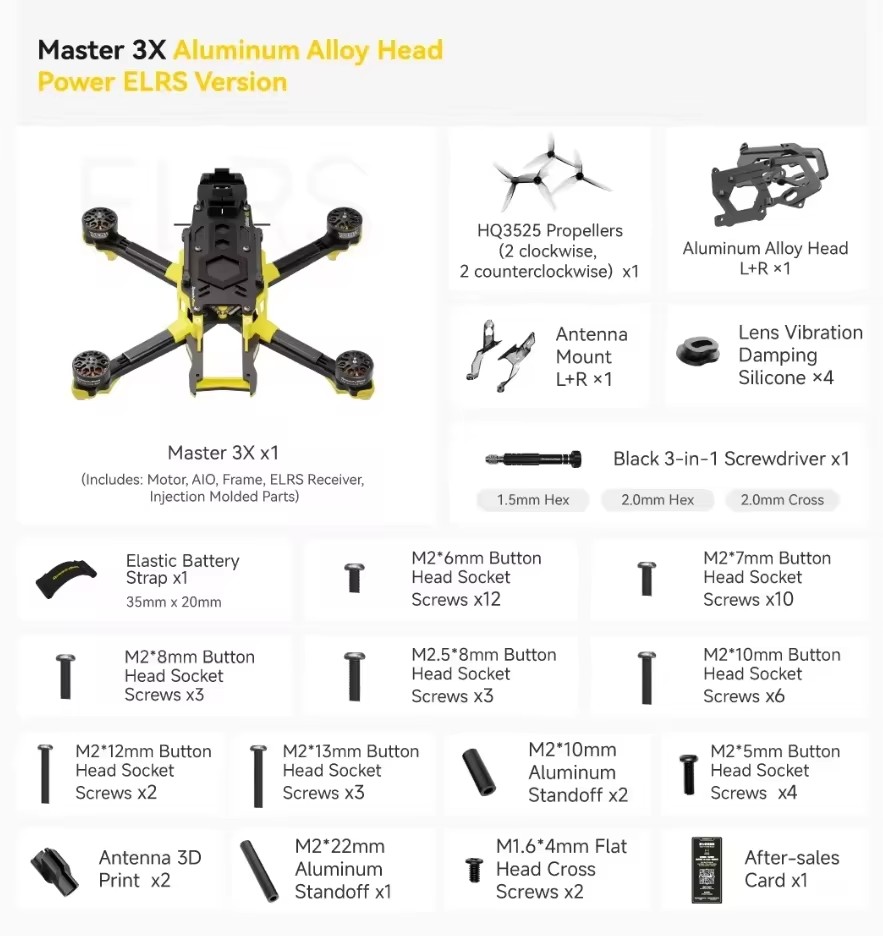 SpeedyBee Master 3X Modular O3/O4 Pro HD Digital VTX FPV Drone