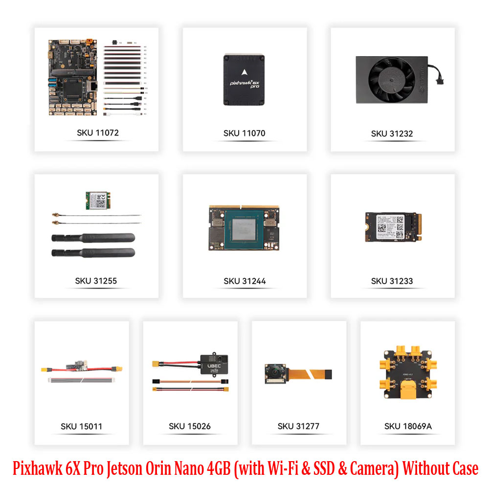 Holybro Pixhawk 6X / 6X Pro Jetson Orin NX 16GB (with Wi-Fi & SSD & Camera) Without Case /With Case