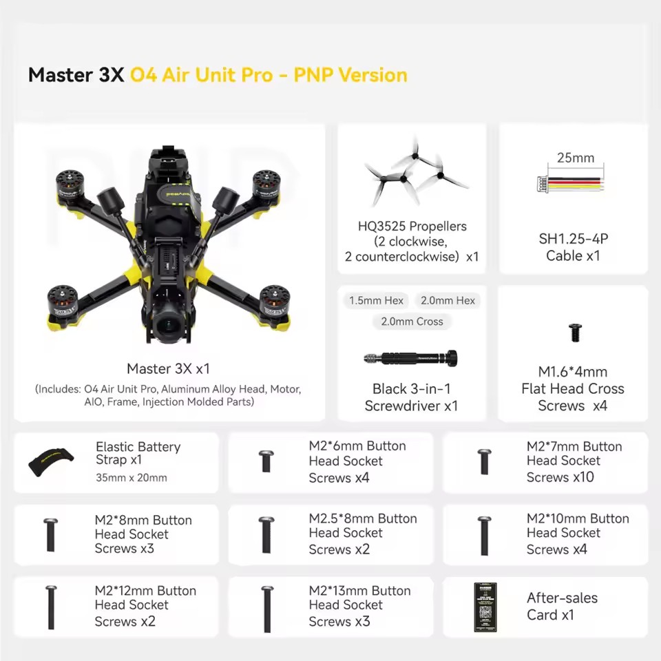 SpeedyBee Master 3X Modular O3/O4 Pro HD Digital VTX FPV Drone