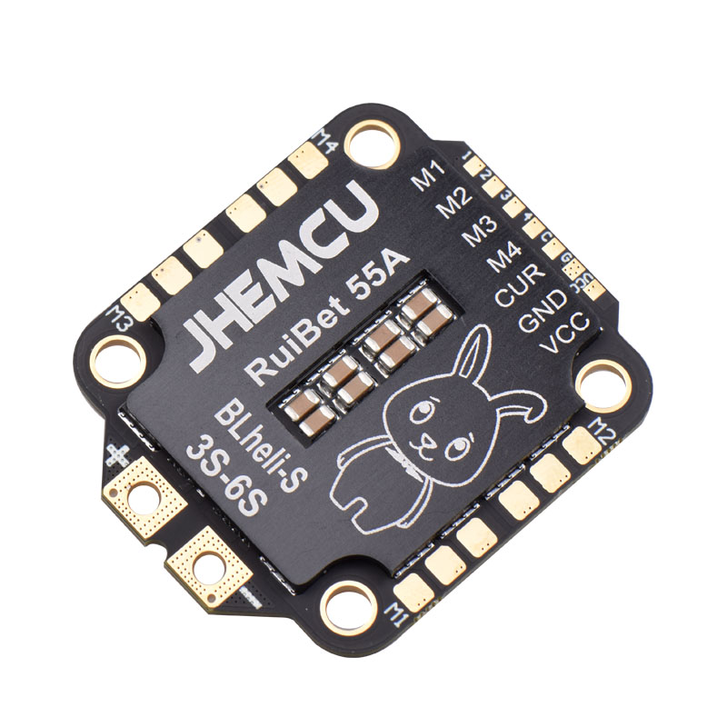 JHEMCU RuiBet 45A/55A ESC BLHELI_S Dshot600 4in1 Brushless ESC 3-6S 30.5X30.5 M4