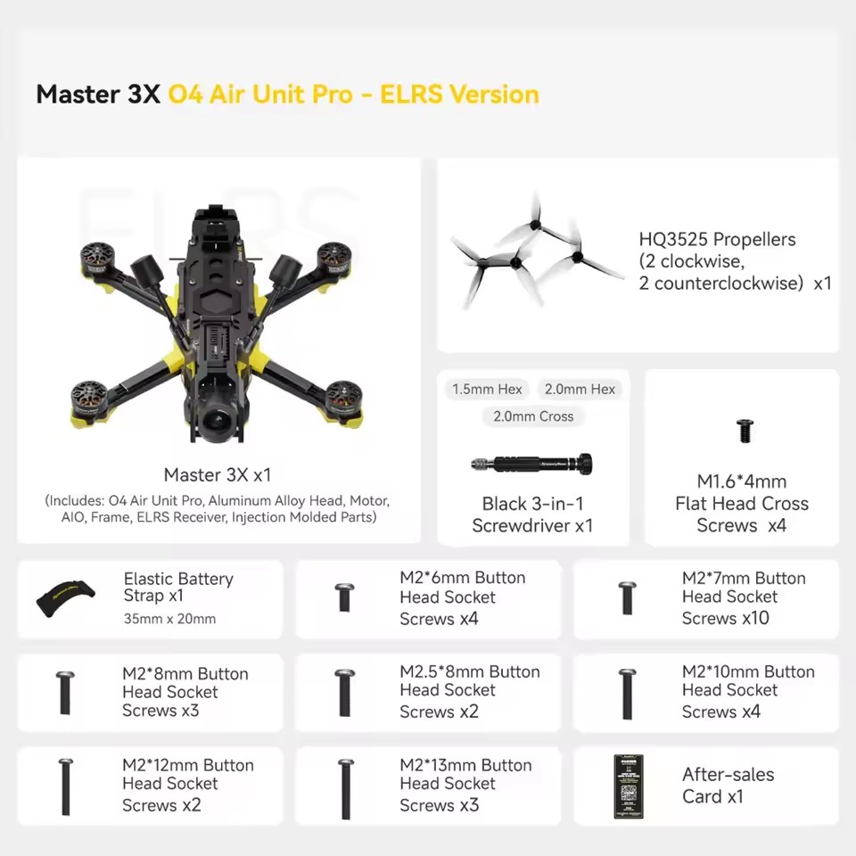 SpeedyBee Master 3X Modular O3/O4 Pro HD Digital VTX FPV Drone
