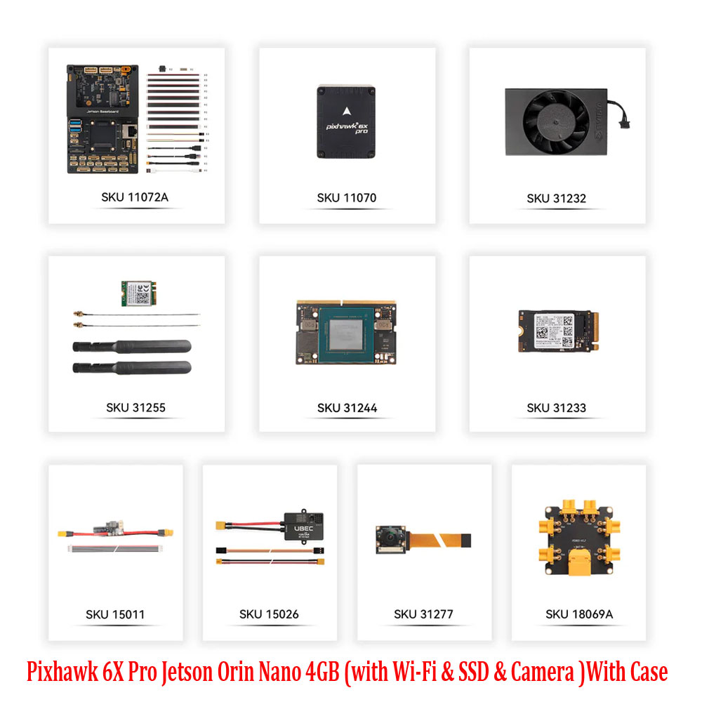 Holybro Pixhawk 6X / 6X Pro Jetson Orin NX 16GB (with Wi-Fi & SSD & Camera) Without Case /With Case