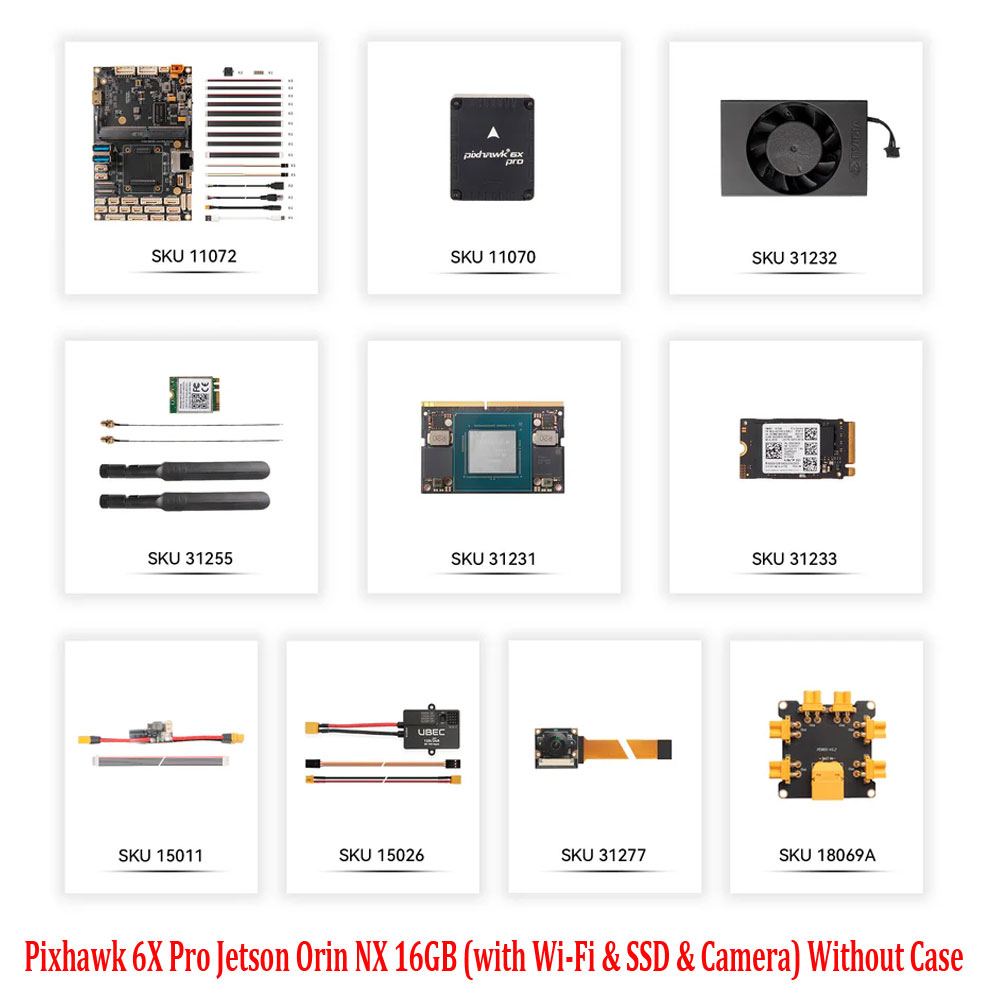Holybro Pixhawk 6X / 6X Pro Jetson Orin NX 16GB (with Wi-Fi & SSD & Camera) Without Case /With Case