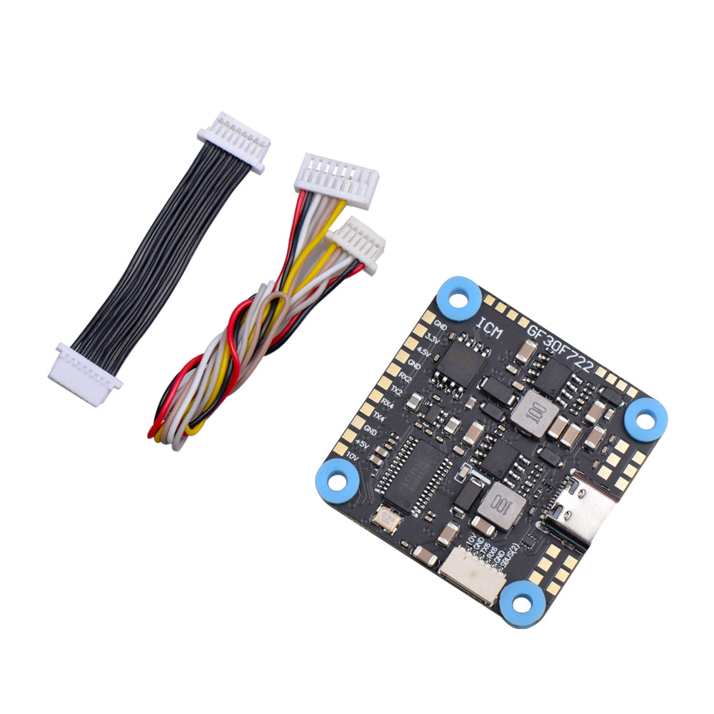 JHEMCU GF30F722-ICM F722 Baro OSD 5V 10V Dual BEC Flight Controller 3-8S 30.5X30.5mm 