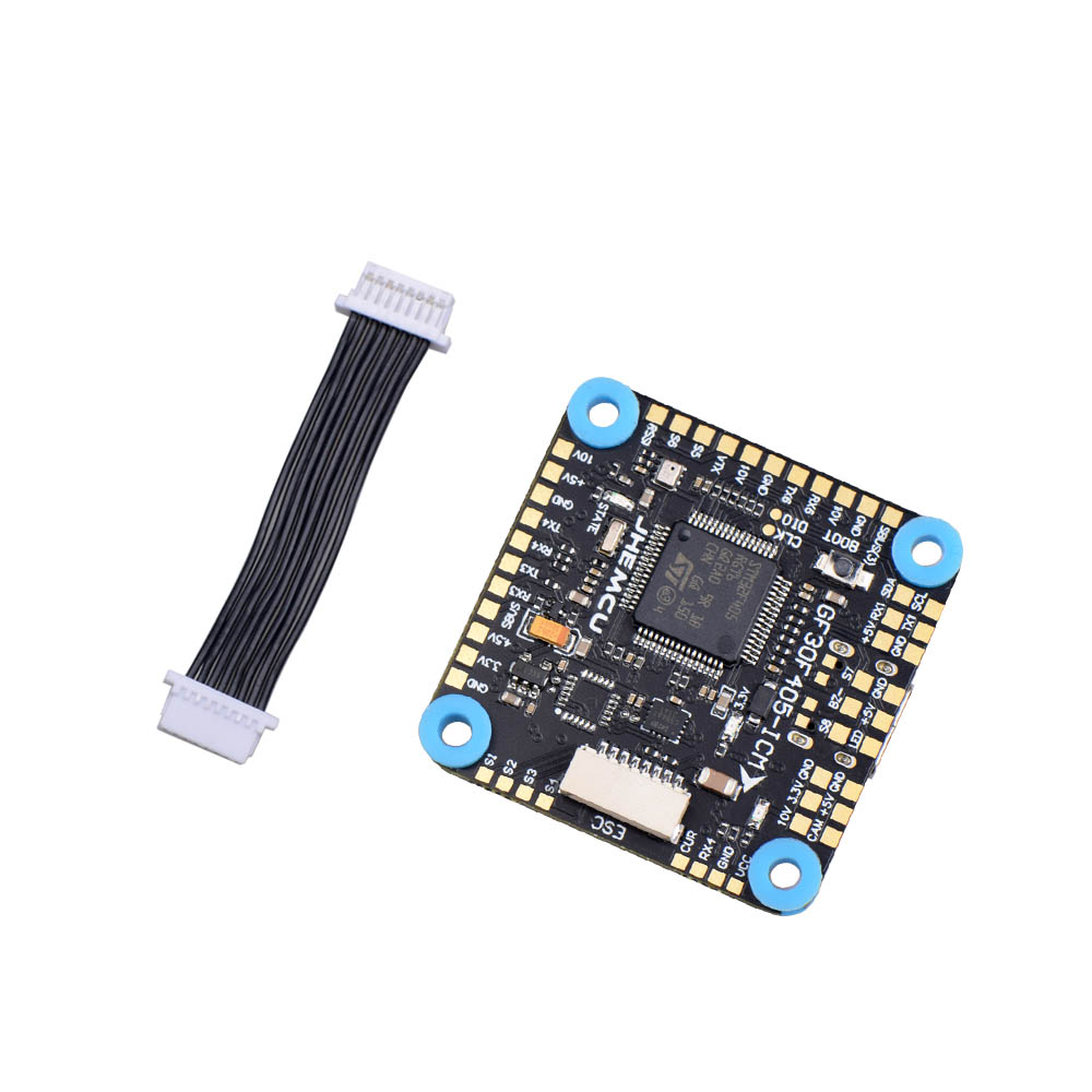 JHEMCU GF30F405-ICM Baro OSD BalckBox 5V 10V Dual BEC F405 Flight Controller 3-8S 30X30mm 