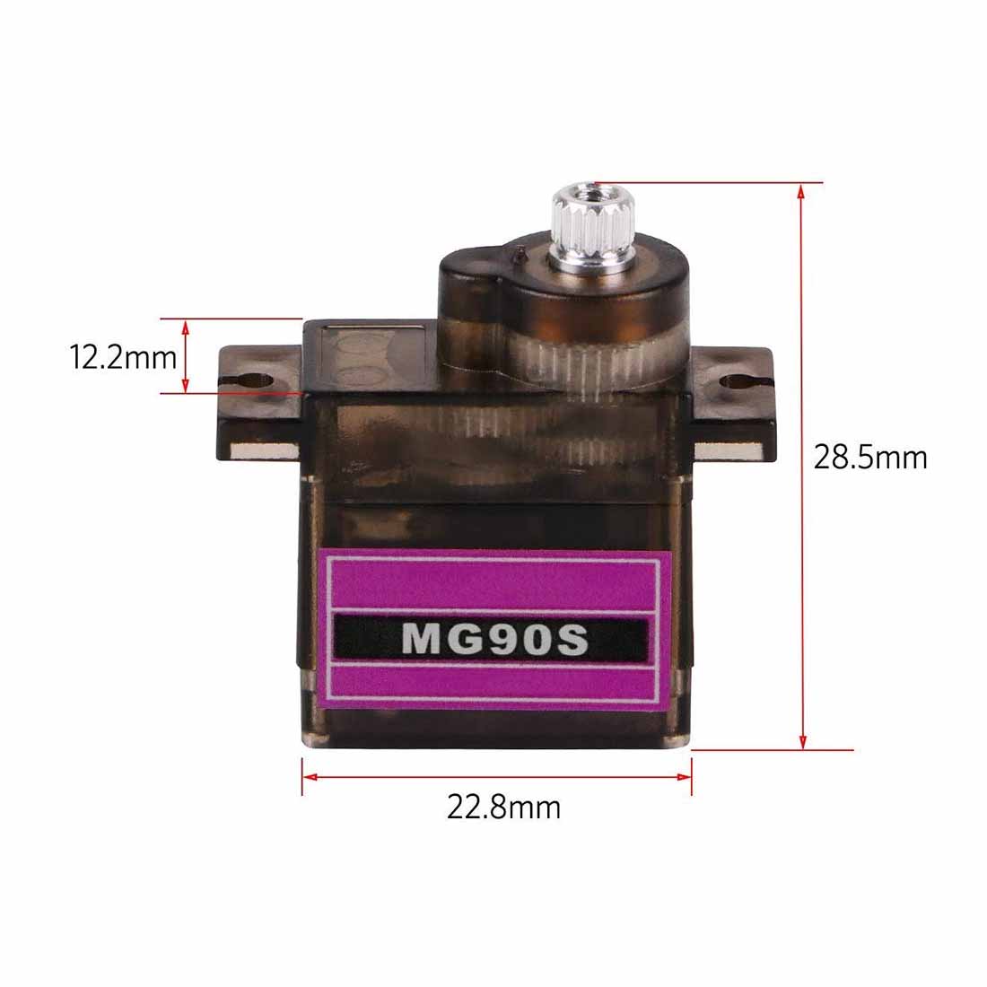 COSMICRC MG90S Metal Geared Digital 14g Micro Servo For RC Helicopter Airplane Boat Car MG90 9G Trex 450 RC Robot Toy Control-HPXGRC