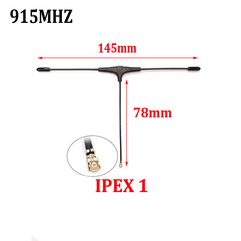 915Mhz 2.4GHz T-Type Antenna IPEX1 UFL Connector for ELRS EP1 RX IPEX1 compatible with TBS Crossfire Nano Receiver RC FPV Drone-HPXGRC