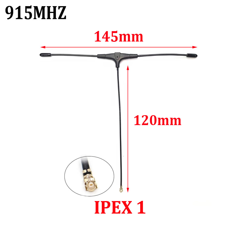 915Mhz 2.4GHz T-Type Antenna IPEX1 UFL Connector for ELRS EP1 RX IPEX1 compatible with TBS Crossfire Nano Receiver RC FPV Drone-HPXGRC